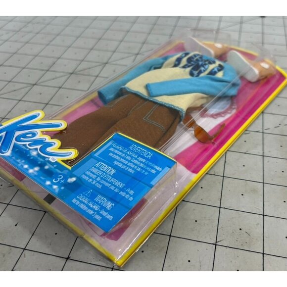 Mattel Barbie Ken 1961 Shirt Pants Glasses Boots Clothes Set 2013 BCN66 - Picture 2 of 4